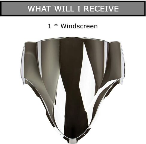 Windshield Windscreen Double Bubble for Hayabusa GSXR1300 1996-2007 1996 1997 1998 1999 2000 2001 2002 2003 2004 2005 2006 2007 (Chrome) in Saudi Arabia