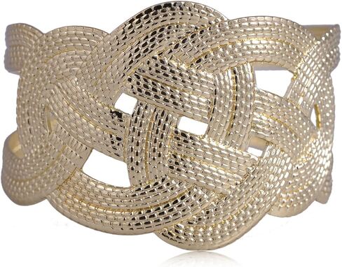 Alilang Womens Golden Tone Rope Snake Egyptian Greek Goddess Wrap Cuff Bracelet in Saudi Arabia