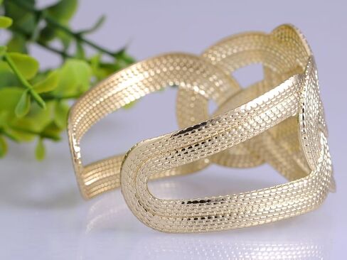 Alilang Womens Golden Tone Rope Snake Egyptian Greek Goddess Wrap Cuff Bracelet in Saudi Arabia