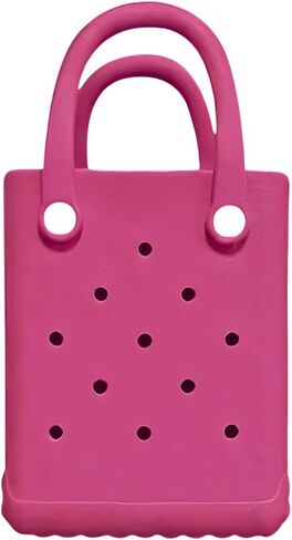 Rubber Tote Bag, Mini Rubber Beach Bag, Lightweight Washable Tote for Beach Pool Travel in Saudi Arabia