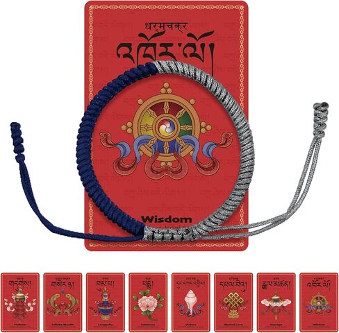 Tibetan Bracelet Talisman, Authentic Tibetan Monk Handmade Dorje Knot Red String Bracelets, Red Thread Bracelet Protection, Good Luck Rope for Men & Women, Ideal Gift for Blessing for Family & Friends in Saudi Arabia