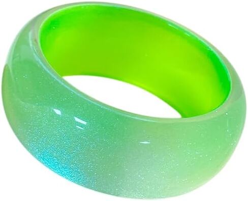 Candy Color Acrylic Chunky Bracelet for Women Colorful Geometric Wide Cuff Bangle Vintage Statement Party Jewelry for Women in Saudi Arabia