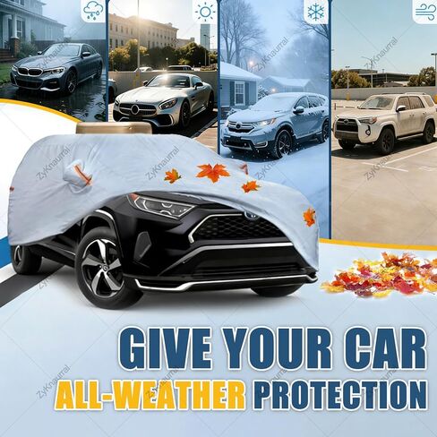 Smart Waterproof Car Cover - All-Weather, Wind & Snowproof, Full Coverage, Solar Charging & Remote Control, Automatic Retractable, Outdoor/Indoor Use Black-YL in Saudi Arabia