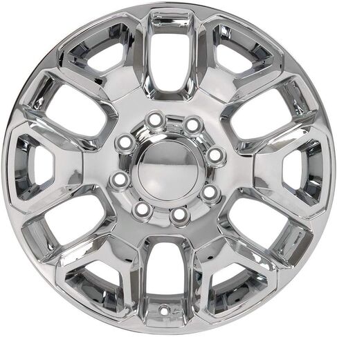 OE Wheels DG66 20 Inch Rims Fit Ram 2500 Style 8x165.1 20x8 Chrome with Chrome Insert - Hollander 2562 (Set of 4) in Saudi Arabia