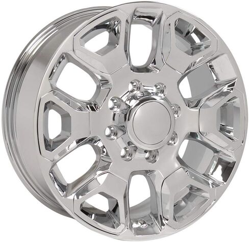 OE Wheels DG66 20 Inch Rims Fit Ram 2500 Style 8x165.1 20x8 Chrome with Chrome Insert - Hollander 2562 (Set of 4) in Saudi Arabia