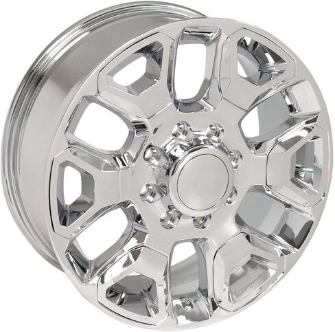 OE Wheels DG66 20 Inch Rims Fit Ram 2500 Style 8x165.1 20x8 Chrome with Chrome Insert - Hollander 2562 (Set of 4) in Saudi Arabia