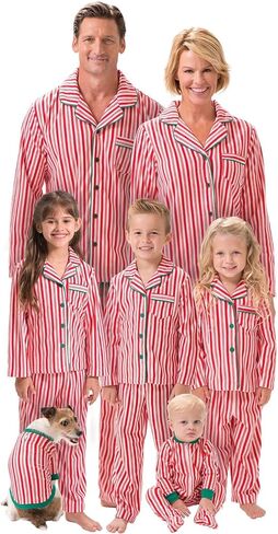 PajamaGram Matching Family Pajamas Flannel - Modern Plaid, Men's, LG in Saudi Arabia