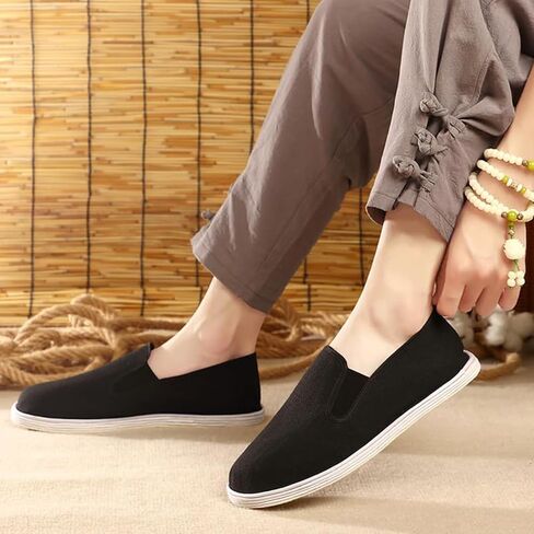 Kung Fu Slippers for Men and Women Traditional Tai Chi Shoes Toji Karate Canvas Shoes Non Slip Fabric Sole for Martial Arts Training in Saudi Arabia