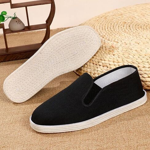 Kung Fu Slippers for Men and Women Traditional Tai Chi Shoes Toji Karate Canvas Shoes Non Slip Fabric Sole for Martial Arts Training in Saudi Arabia