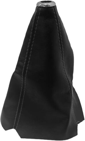 Shift Knob Dust Cover Shift Boot Cover, Shifter Boot, Suitable for Most Manual/Automatic Cars, Made of (PU-Leather-Black) in Saudi Arabia