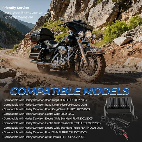 منظم الجهد الكهربي متوافق مع Harley Davidson Road King Electra Glide Road Glide Ultra Classic 2002-2003 استبدال 74505-02 in Kuwait