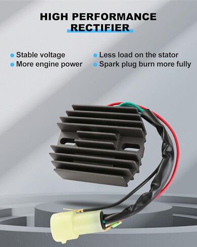 ECCPP Voltage Regulator Rectifier Fit forMarine Outboard 2000-2005 75HP 4-Stroke Engine 2000-2005 90HP 4-Stroke Engine 804278A12 Rectifier Regulator in Saudi Arabia