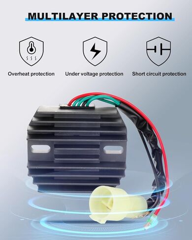 ECCPP Voltage Regulator Rectifier Fit forMarine Outboard 2000-2005 75HP 4-Stroke Engine 2000-2005 90HP 4-Stroke Engine 804278A12 Rectifier Regulator in Saudi Arabia