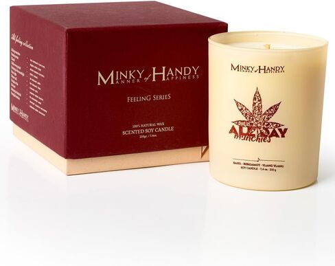 Scented Candles - Luxury Soy with Iris Bergamot Amber Fragrance- Hand Poured Long-Lasting Jar Candle - Dancing in The Moonlight in Saudi Arabia