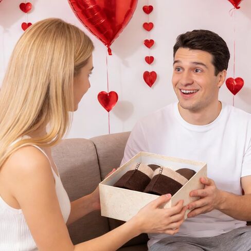 شبشب رجالي مفتوح من الأمام مع نعل غير قابل للانزلاق أحذية رجالية بلونين من إسفنج الذاكرة يمكن غسله في الغسالة للرجال هدية للأصدقاء والأب الذكور in Kuwait