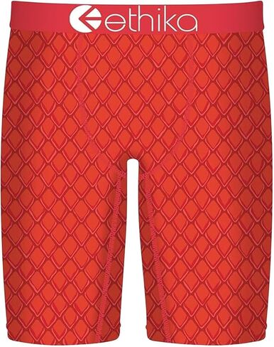 Ethika Men’s Boxer Brief, Knee Length, 4-Way Stretch Performance Underwear with Graphic Prints - Hagane in Saudi Arabia