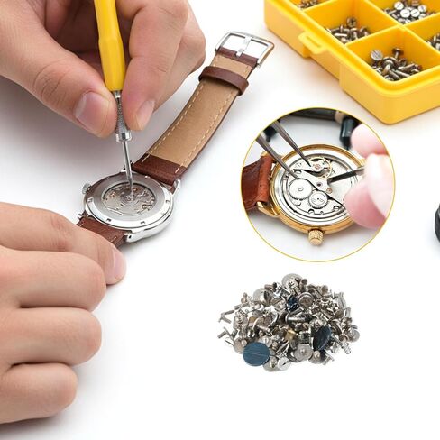 100 PCS Watch Battery Clamp Screws Watch Repair Screws Watches Battery Replacement Kit for Watches Repair Replace in Saudi Arabia