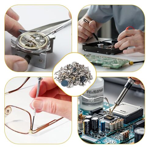 100 PCS Watch Battery Clamp Screws Watch Repair Screws Watches Battery Replacement Kit for Watches Repair Replace in Saudi Arabia