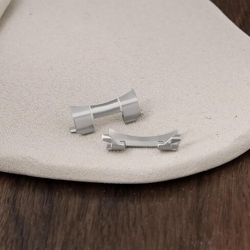 Create idea 1 Pair 20mmx9mm Curved Endlinks Lugs Compatible with Seiko Diver Watches ¨C Stainless Steel Oyster Style Strap Adapters with Tool in Saudi Arabia