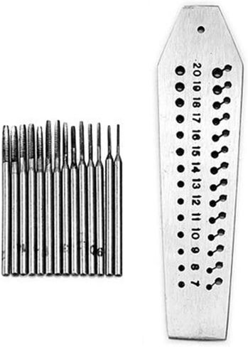 Jewellers Watchmakers Tap & Die Mini Micro Screw Plate Set 14 Pieces 0.7-2mm Alloy Steel Watch & Jeweller Repair Tool in Saudi Arabia