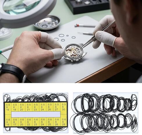 180 PCS O Ring Watch Gasket Waterproof Rubber Seal Cassette Tape Machine Recorder Rubber Belt 9 Types CD DVD Common Repair Rebuild Belt Watches Back Cover Sealing for Watch Repair in Saudi Arabia