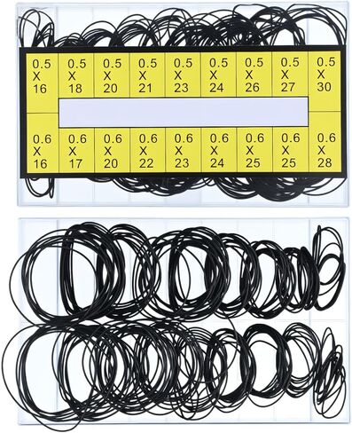 180 PCS O Ring Watch Gasket Waterproof Rubber Seal Cassette Tape Machine Recorder Rubber Belt 9 Types CD DVD Common Repair Rebuild Belt Watches Back Cover Sealing for Watch Repair in Saudi Arabia