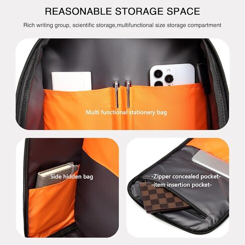 Travel Anti Theft Laptop Backpack, Water Resistant Business Backpack with USB Charging Port, Carry on Tech Backpack, Work Computer Backpack Gift for Men for Office Fits 17.3 Inch Laptop in Saudi Arabia