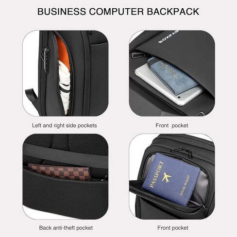 Travel Anti Theft Laptop Backpack, Water Resistant Business Backpack with USB Charging Port, Carry on Tech Backpack, Work Computer Backpack Gift for Men for Office Fits 17.3 Inch Laptop in Saudi Arabia
