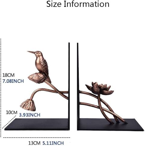 نهاية كتاب بسيطة لتزيين رف الكتب، نهاية كتاب سميكة، مدرسة مكتب المنزل، نهاية الكتاب تدعم نهاية الكتاب زوج واحد in Kuwait