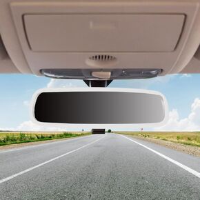 إطار واقي مرآة الرؤية الخلفية للسيارة من YoRise، غطاء مرآة الرؤية الخلفية من السيليكون، ملحقات حماية حافة الرؤية الخلفية للسيارة، ديكور غطاء مرايا السيارة لمعظم السيارات (أسود) in Kuwait