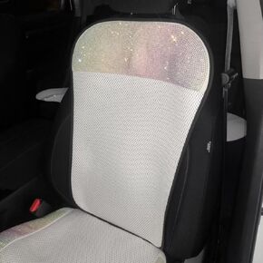 Bling Car Seat Cover for Women Girl Front Seat Covers Seat Protector with Shining Rhinestone Diamond Universal Fit 95% Cars（1 Pcs Pink Rear Seat Cover） in Kuwait
