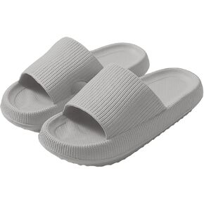 Soft Women Pillow Sandals Extremely Soft Indoor and Outdoor Comfy Cloud Slippers Ultra Cushioned Thick Sole in Kuwait
