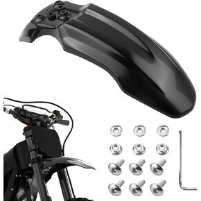 متوافق مع Tuttio Soleil 01 Ebike Front Fender Mud، واقي الطين للعجلة الأمامية المطورة لطراز CRF50 125CC Pit PRO Trail Dirt Bike (أسود) in Kuwait