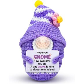 Galentines Gnomes هدية للنساء والرجال مضحك اليدوية الكروشيه التماثيل الإيجابية العاطفية ملهمة الدعم الهدايا لصديق Bestie زملاء العمل عيد ميلاد عيد الحب جنوم الحلي in Kuwait