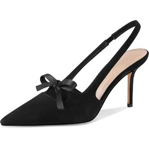 Women's Closed Toe Slingback Heels Pointed Toe Slip On Stiletto Heels Summer Pumps Shoes in Wedding Party Work in Saudi Arabia