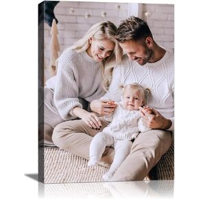 Canvas Prints with Your Photos, Ship Next Day Personalized Wall Art for Home Decor, Unique Custom Photo Gifts for Wedding, Birthday, Family & Friends - Ready to Hang Canvas Pictures Framed 8x10 in Saudi Arabia