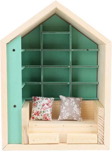 PerGar Anxiety Bookshelf, Anxiety Mini Bookshelf Ornament, Mini Bookshelf Ornament Miniature Bookshelf Decor, Miniature Scene Book Library for Book Lovers Home Room Office Decor in Saudi Arabia