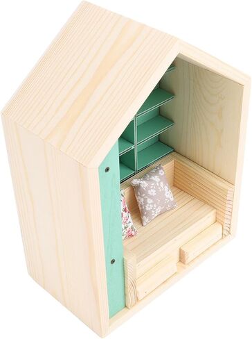 PerGar Anxiety Bookshelf, Anxiety Mini Bookshelf Ornament, Mini Bookshelf Ornament Miniature Bookshelf Decor, Miniature Scene Book Library for Book Lovers Home Room Office Decor in Saudi Arabia