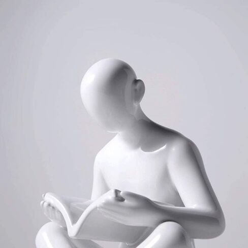 كتاب ينتهي الشمال الإبداعية الدفتين التماثيل أبيض وأسود بسيط كتاب حامل الحلي المنزل مكتب الديكور سطح المكتب رف الكتب الكتب دعم in Kuwait