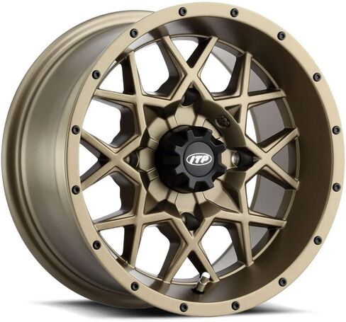 Bundle - 9 Items: ITP Hurricane 14" Wheels Bronze 32" Rock-A-Billy Tires [4x110 Bolt Pattern 12mmx1.25 Lug Kit] in Saudi Arabia