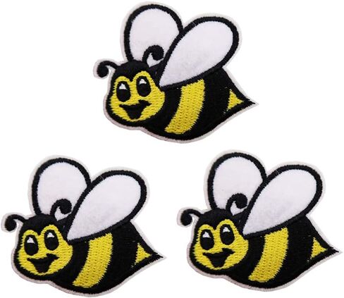Cute Mini Bumble Bees Buzz Embroidered Iron On Patches in Saudi Arabia