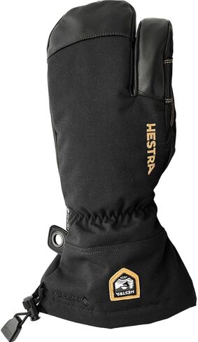 Hestra, Army Leather GTX 3-Finger Mitten - Men's, Black/Black, 11 in Saudi Arabia
