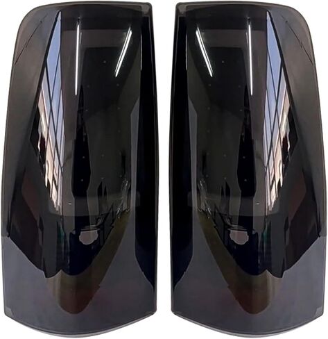 أضواء الذيل متوافقة مع 2003-2006 تشيفي سيلفرادو 1500 2500 3500 2007 الكلاسيكية، أنبوب LED من النوع C أسود عدسة مدخنة مصابيح الفرامل الخلفية OE استبدال GM2800174، GM2801174 in Kuwait