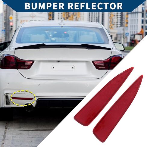 No.5216452100/5216352100 Bumper Reflector for Toyota Yaris 2012-2014 without Sport Bumper/Rear Bumper Reflector Side Marker / 1 Pair Red in Saudi Arabia