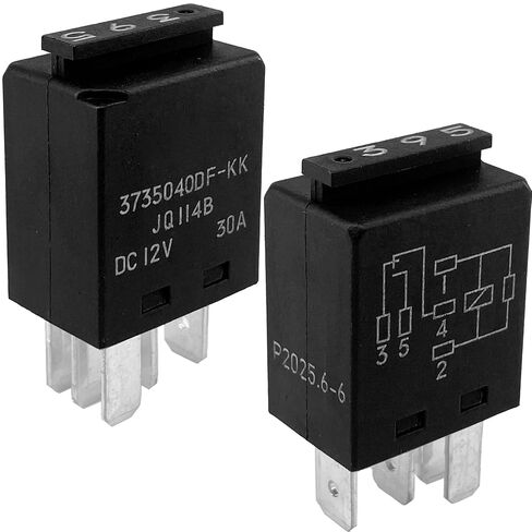 395 Relay 8D0951253 JQ114B (2-Pack) 12V 30A 4-Pin Automotive Fuse Box Power Relay Compatible with VW Jetta Golf Passat Beetle Audi A4 A6 Resolves Fuel Pump & Cooling Fan Failure in Saudi Arabia
