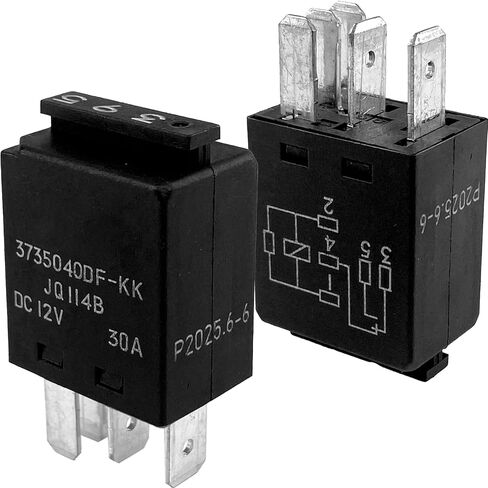 395 Relay 8D0951253 JQ114B (2-Pack) 12V 30A 4-Pin Automotive Fuse Box Power Relay Compatible with VW Jetta Golf Passat Beetle Audi A4 A6 Resolves Fuel Pump & Cooling Fan Failure in Saudi Arabia