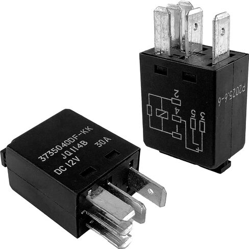 395 Relay 8D0951253 JQ114B (2-Pack) 12V 30A 4-Pin Automotive Fuse Box Power Relay Compatible with VW Jetta Golf Passat Beetle Audi A4 A6 Resolves Fuel Pump & Cooling Fan Failure in Saudi Arabia