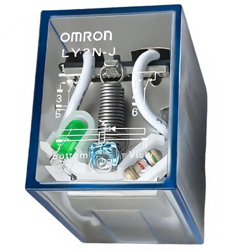 LY2N-J 24VDC DPDT 10A 8-Pin Plug-in Relay, LED/Test Button, Compatible with Omron LY2N-J DC24 / LY2N DC24 / LY2NJ DC24; Socket Compatible with Omron PTF08A-E 8-Pin; 250VAC/125VDC in Saudi Arabia