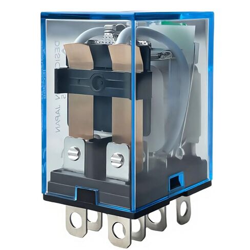 LY2N-J 24VDC DPDT 10A 8-Pin Plug-in Relay, LED/Test Button, Compatible with Omron LY2N-J DC24 / LY2N DC24 / LY2NJ DC24; Socket Compatible with Omron PTF08A-E 8-Pin; 250VAC/125VDC in Saudi Arabia