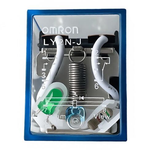 LY2N-J 24VDC DPDT 10A 8-Pin Plug-in Relay, LED/Test Button, Compatible with Omron LY2N-J DC24 / LY2N DC24 / LY2NJ DC24; Socket Compatible with Omron PTF08A-E 8-Pin; 250VAC/125VDC in Saudi Arabia